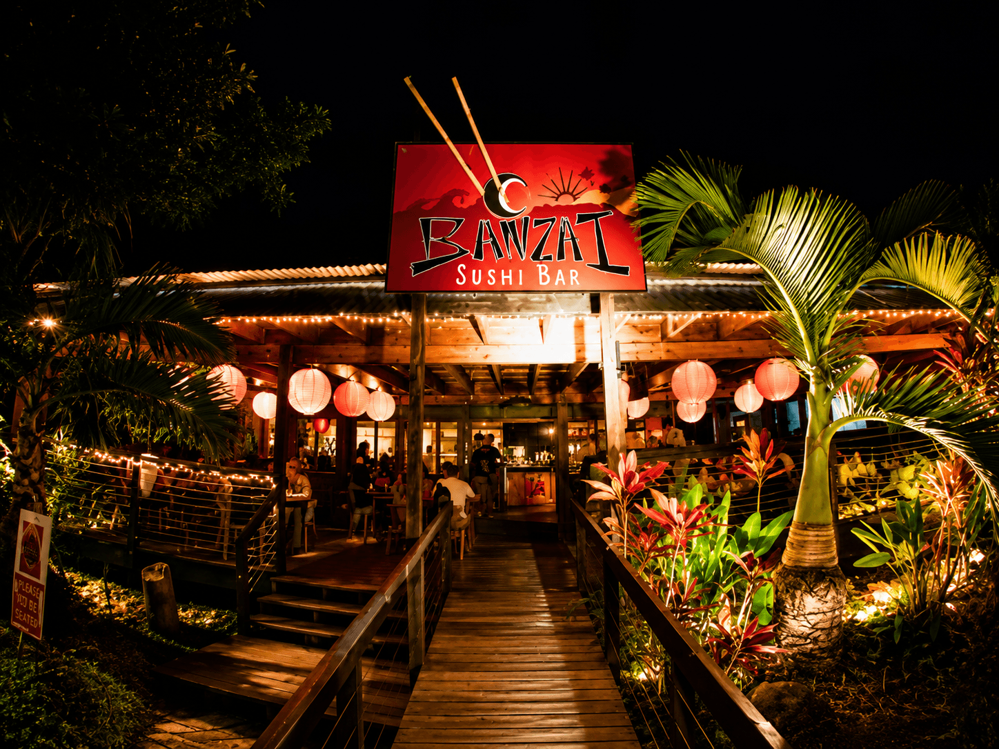 Creative sushi and fresh seafood at Banzai Sushi Bar in Haleʻiwa